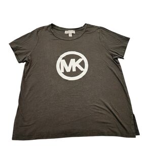 Michael Kors Olive Green Logo Tee